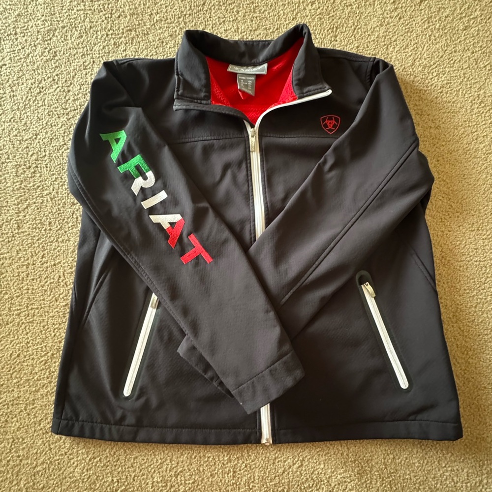 Ariat Women’s Jacket, Green, White, and Red accents